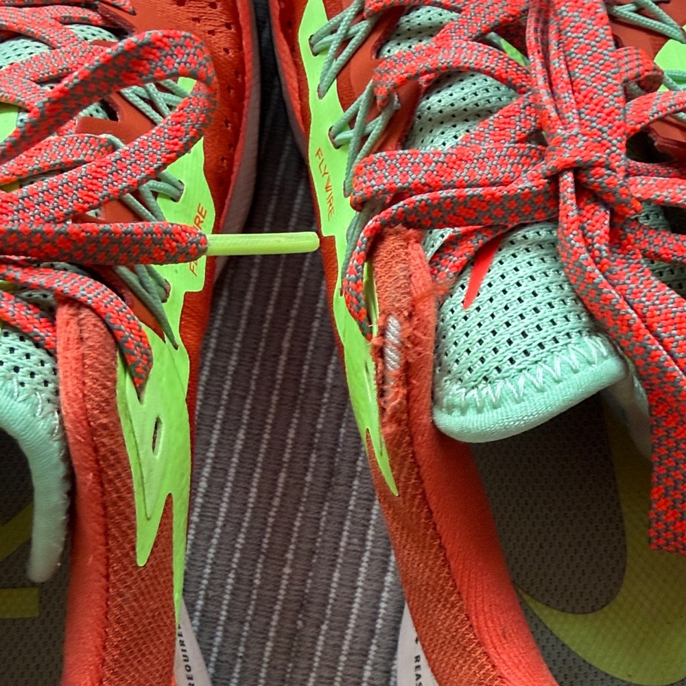 Nike Women's Trail Running Shoes - Red with Neon Green/Yellow Accents - Picture 3 of 7
